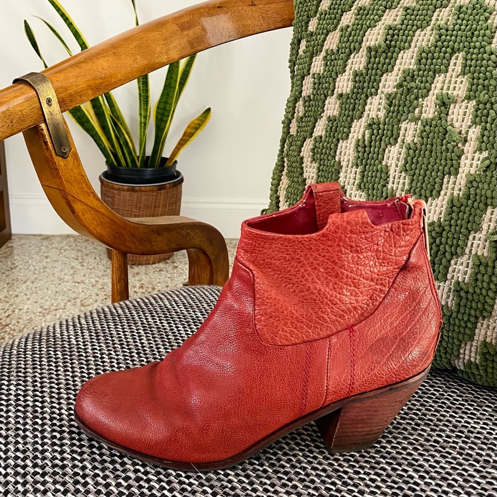 Red leather hotties Sam Edelman